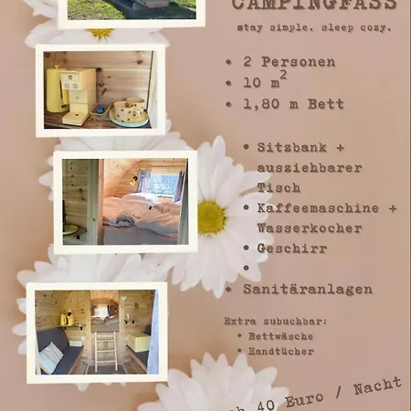 Obstgarten Im Warnetal- Campingfass Wabe Camping Gielde