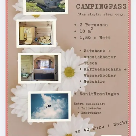 Camping Obstgarten Im Warnetal- Campingfass Wabe Gielde